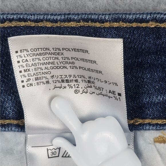 Old Navy Womens 20 Plus Regular Distressed Denim Cut Off Shorts 42" Waist - Picture 5 of 11